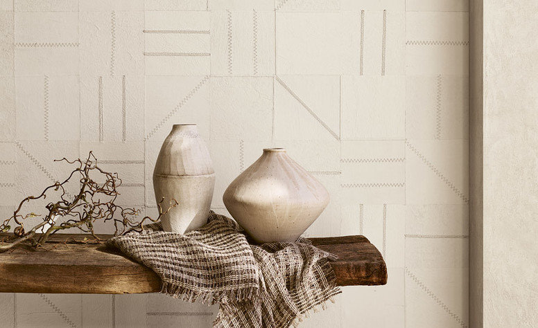 Network Nutmeg Wallcovering by Mark Alexander