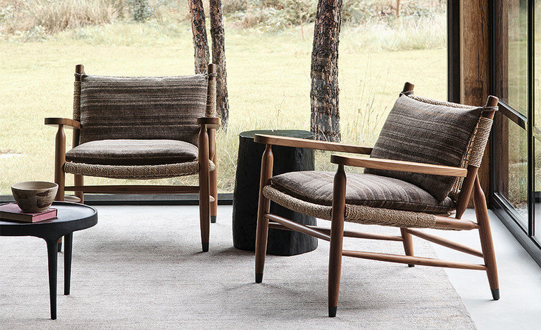 Nomad Chestnut Fabric by Mark Alexander 