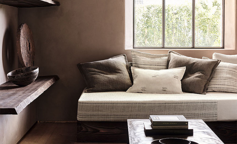 Nomad Parchment Fabric by Mark Alexander 