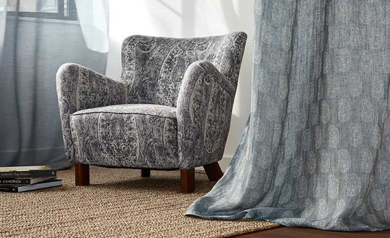 Patina Dove Fabric by Mark Alexander 