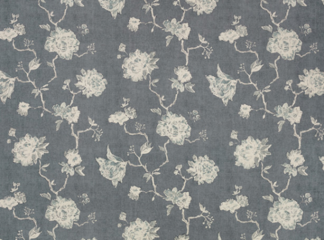 Peony Ocean Fabric by Mark Alexander 