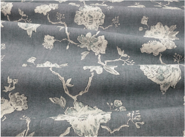 Peony Ocean Fabric by Mark Alexander 