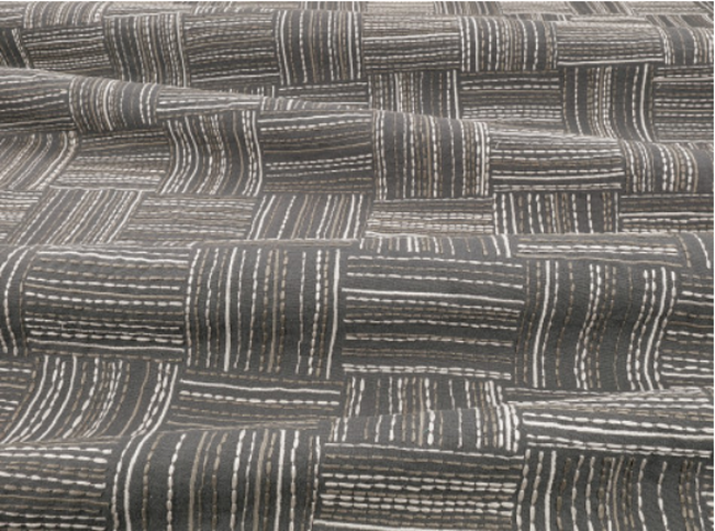 Sandtrace Anthracite Fabric by Mark Alexander 