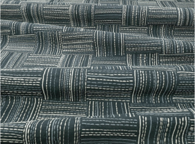 Sandtrace Indigo Fabric by Mark Alexander 