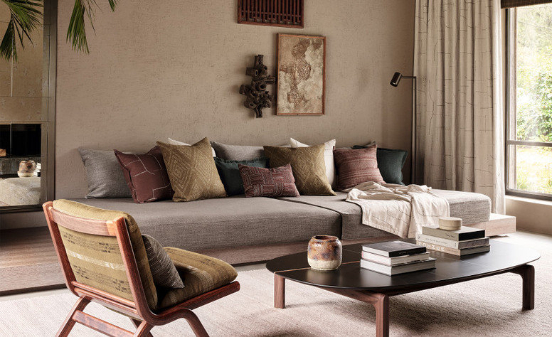 Sandtrace Sienna Fabric by Mark Alexander 