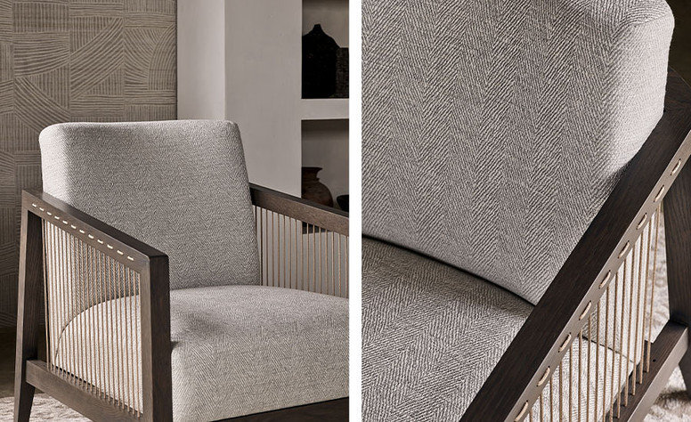 Sauvage French Grey Fabric by Mark Alexander 
