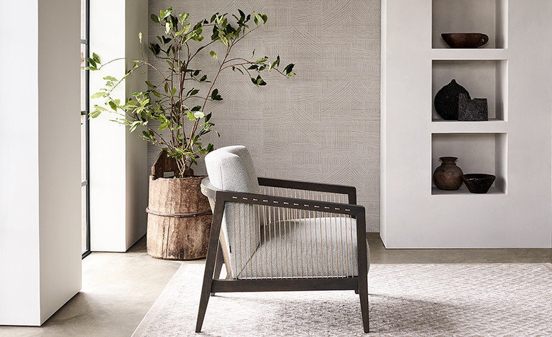 Sauvage French Grey Fabric by Mark Alexander 