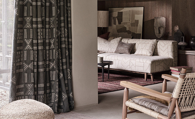 Souk Chestnut Fabric by Mark Alexander 