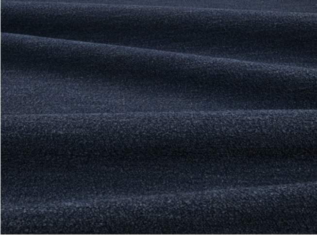 Veranda Bouclé Indigo Fabric by Mark Alexander 