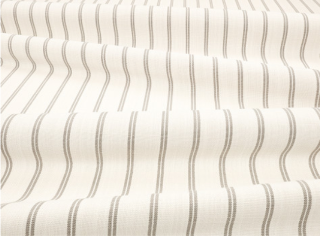Veranda Deck Stripe Natural Fabric by Mark Alexander 