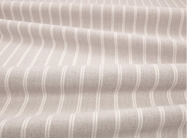 Veranda Deck Stripe Sepia Fabric by Mark Alexander 