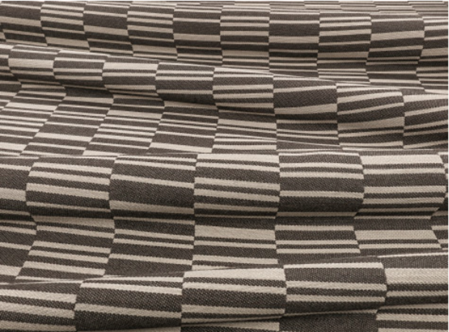 Veranda Offset Gunmetal Fabric by Mark Alexander 