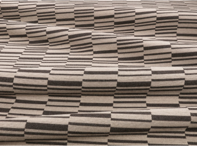 Veranda Offset Gunmetal Fabric by Mark Alexander 