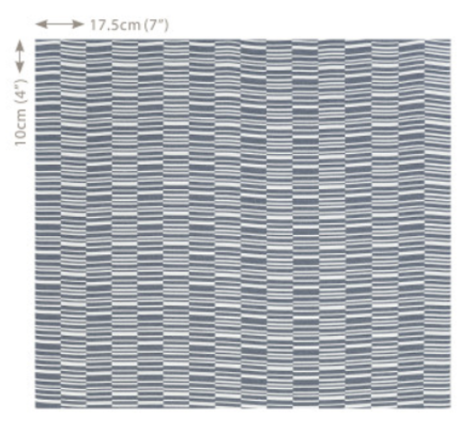 Veranda Offset Indigo Fabric by Mark Alexander 