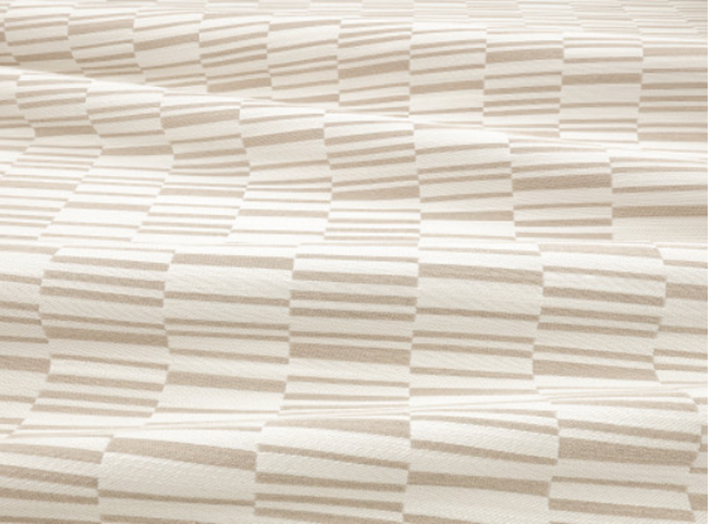 Veranda Offset Sand Fabric by Mark Alexander 