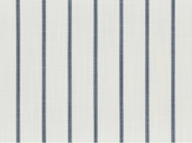 Veranda Ticking Ocean Fabric by Mark Alexander 