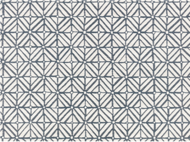 Veranda Tile Indigo Fabric by Mark Alexander 