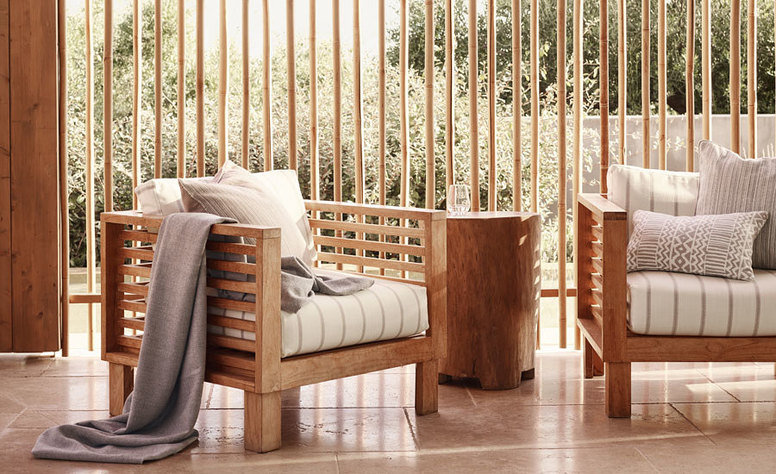 Veranda Zigzag Sand Fabric by Mark Alexander 