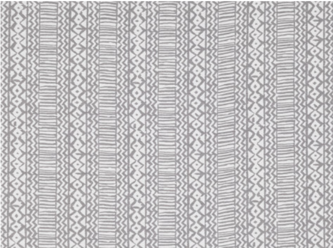 Veranda Zigzag Silverbirch Fabric by Mark Alexander 