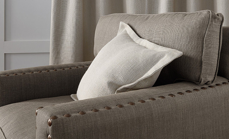 Vintage Carbon Grey Fabric by Mark Alexander 