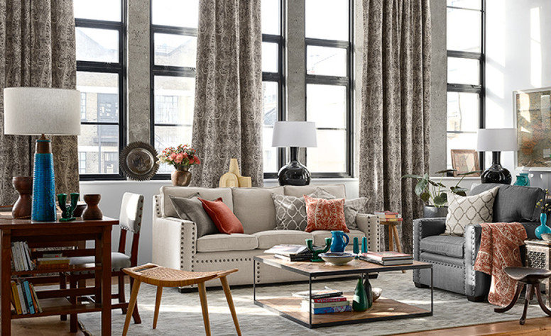 Vintage Carbon Grey Fabric by Mark Alexander 