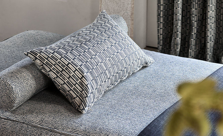 Vintage Indigo Fabric by Mark Alexander 