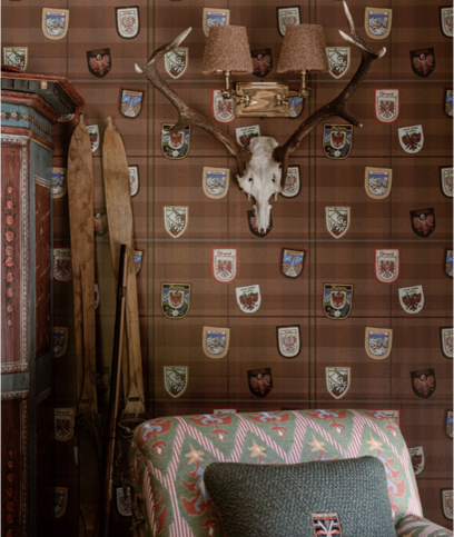 Alpbach Burnt Orange Wallpaper by Mind the Gap