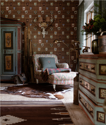 Alpbach Burnt Orange Wallpaper by Mind the Gap