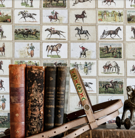 English Equestrian Stamps Wallpaper by Mind the Gap