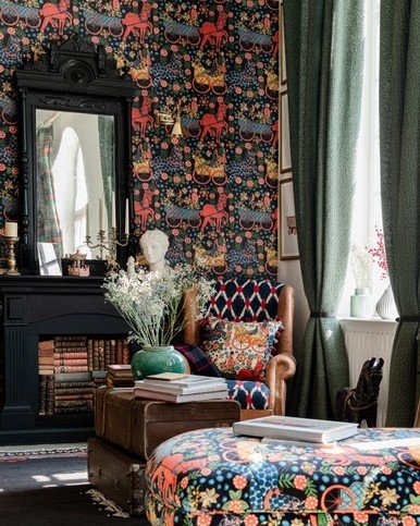 Fasnacht Anthracite Wallpaper by Mind the Gap