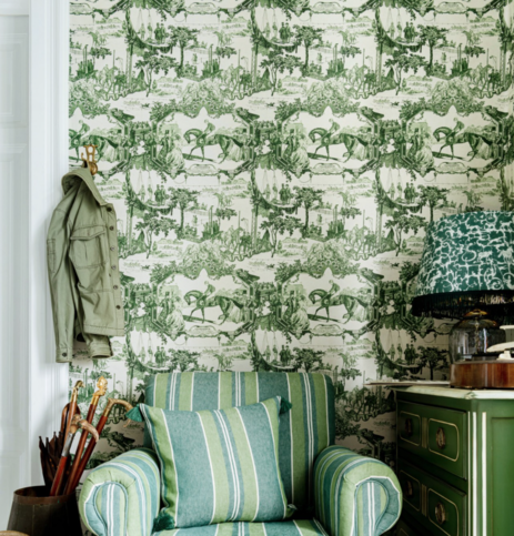 Grand Prix Green Wallpaper by Mind the Gap