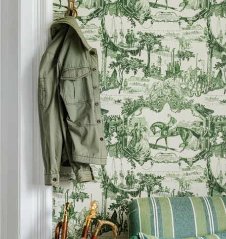 Grand Prix Green Wallpaper by Mind the Gap