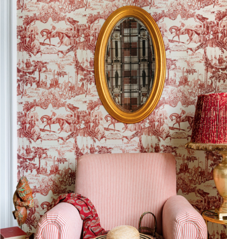Grand Prix Smokey Red Wallpaper by Mind the Gap