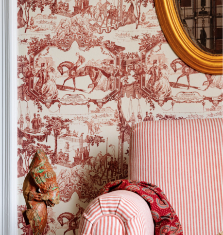 Grand Prix Smokey Red Wallpaper by Mind the Gap