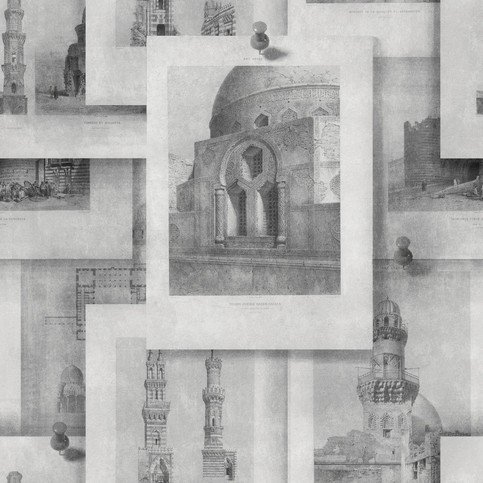 Arabian Monuments Neutral Premium Wallpaper by Mind The Gap 