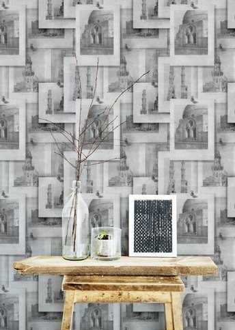 Arabian Monuments Neutral Premium Wallpaper by Mind The Gap 