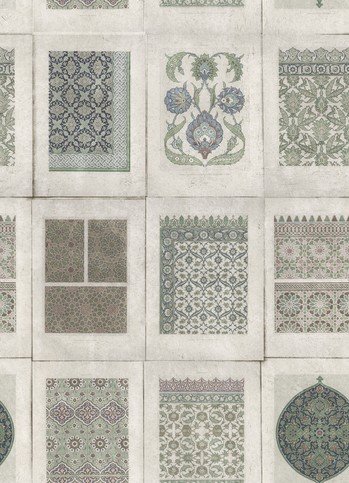 Arabesques Grey Wallpaper by Mind The Gap 