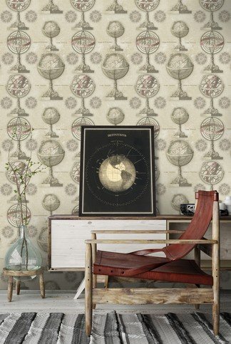 Armillary Wallpaper by Mind The Gap 