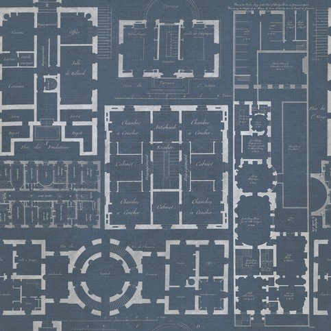 Chateau Blue Wallpaper by Mind The Gap 