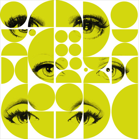 Eyes and Circles Lime Wallpaper by Mind The Gap 