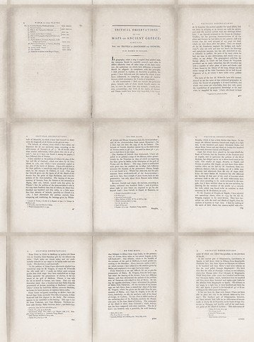 Inside Book Taupe Wallpaper by Mind The Gap 