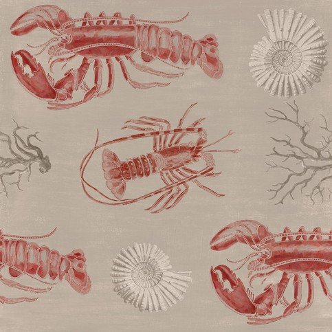 Lobster Taupe Wallpaper by Mind The Gap 