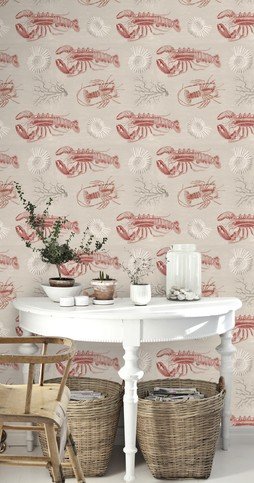 Lobster Taupe Wallpaper by Mind The Gap 