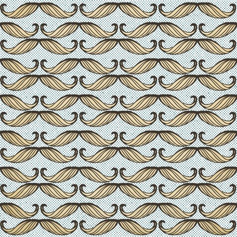 Moustache Wallpaper by Mind The Gap 