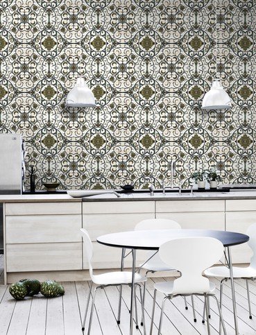 Organic Tile Wallpaper by Mind The Gap 