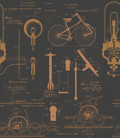 Patents Wallpaper by Mind The Gap 