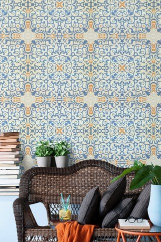 Spanish Tile Wallpaper by Mind The Gap 