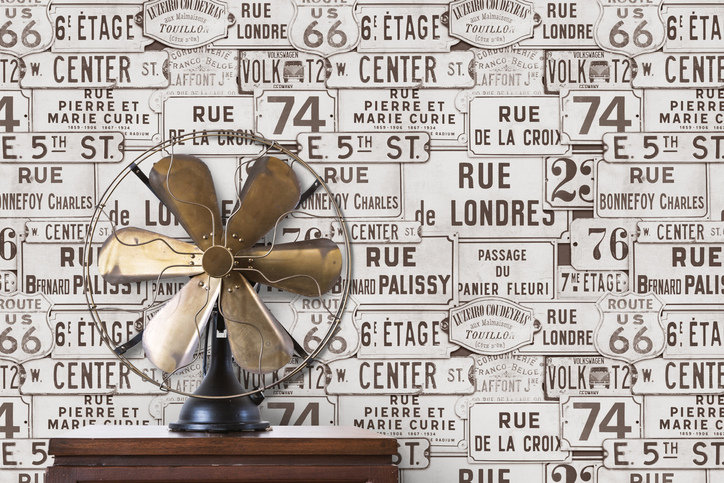 Street Signs Brown Wallpaper by Mind The Gap 