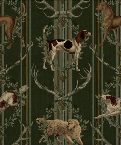 Mountain Dogs Cypress Green Wallpaper by Mind the Gap
