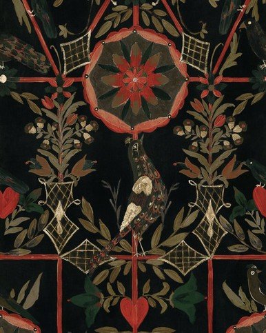 The Bird House Black Wallpaper by Mind the Gap